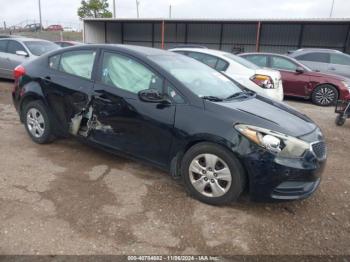  Salvage Kia Forte