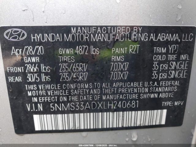 Hyundai SANTA FE Sel Image 6