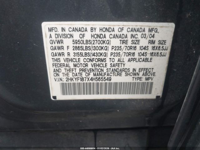 Honda Pilot Ex-l Image 9